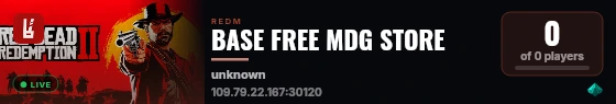 BASE FREE MDG STORE live status badge