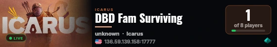 DBD Fam Surviving live status badge