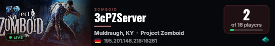 3cPZServer live status badge