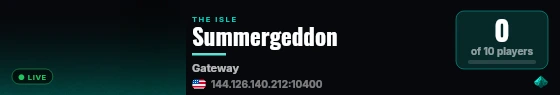 Summergeddon live status badge