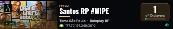 [BRASIL]✅Nobre RolePlay #WIPE HOJE FACs LIVRES live status badge