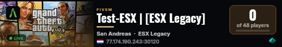 Test-ESX | [ESX Legacy] live status badge