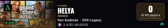 HELYA live status badge