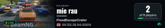 mie rau live status badge
