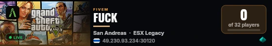 FUCK live status badge