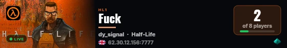 Fuck live status badge