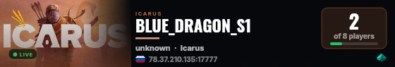BLUE_DRAGON_S1 live status badge