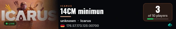 14CM minimun live status badge