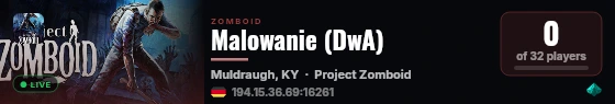 Malowanie (DwA) live status badge