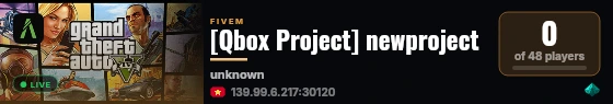 [Qbox Project] newproject live status badge