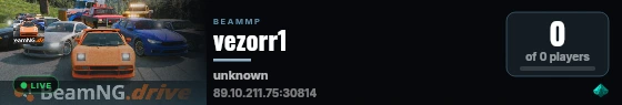 vezorr1 live status badge