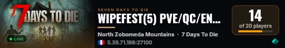 WIPEFEST(5) PVE/QC/ENG/FR V 3.2 Map 8k (Wipe 12/09) live status badge