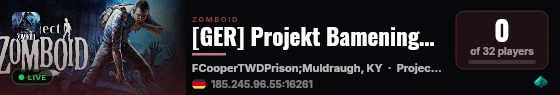 [GER] Projekt Bameninghong live status badge
