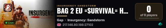 BAG 2 EU =SURVIVAL= HOTPOTATO AND VAMPIRISM live status badge
