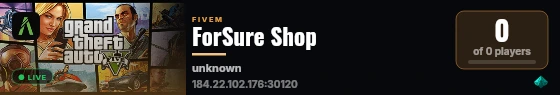 ForSure Shop live status badge