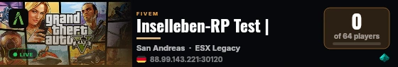 Inselleben-RP Test | live status badge
