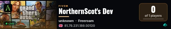 NorthernScot's Dev live status badge