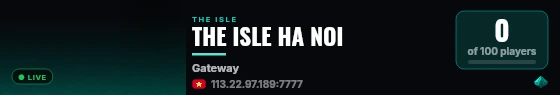 THE ISLE HA NOI live status badge