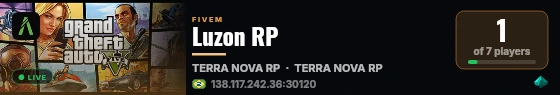 Luzon RP live status badge