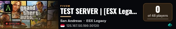 TEST SERVER | [ESX Legacy] live status badge
