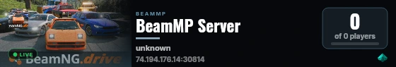 BeamMP Server live status badge