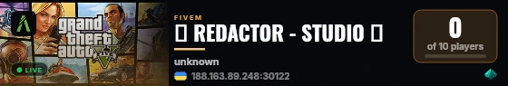 🔥[RA] TEST-SERVER [LOCAL - QBox]🔥 live status badge