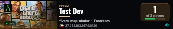 Test Dev live status badge