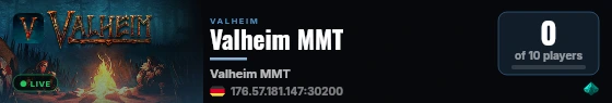 Valheim MMT live status badge