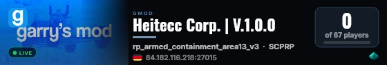 Heitecc Corp. | V.1.0.0 live status badge