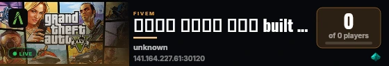 قصي امير الحب built with FiveM Basic Server! live status badge