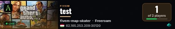 test live status badge