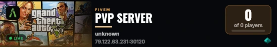 PVP SERVER live status badge