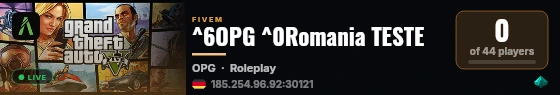 ^6OPG ^0Romania TESTE live status badge