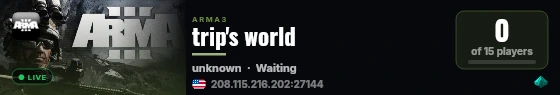 trip's world live status badge