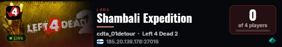 Shambali Expedition live status badge