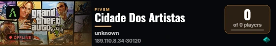 Cidade Dos Artistas live status badge