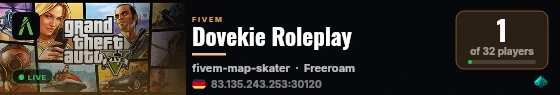 Dovekie Roleplay live status badge