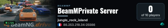 BeamMPrivate Server live status badge