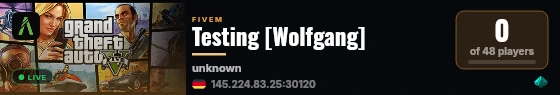 Testing [Wolfgang] live status badge