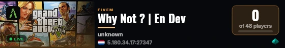 Why Not ? | En Dev live status badge
