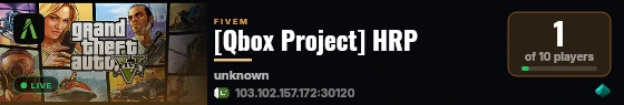 [Qbox Project] HRP live status badge