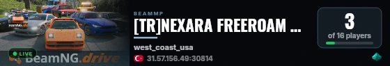 [TR]NEXARA FREEROAM SUNUCUSU live status badge