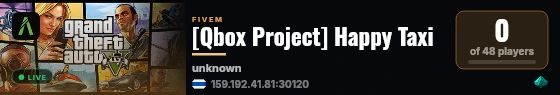 [Qbox Project] Happy Taxi live status badge