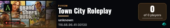 Town City Roleplay  live status badge