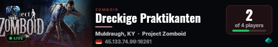 Dreckige Praktikanten live status badge
