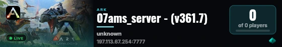 07ams_server - (v361.7) live status badge