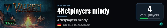 4Netplayers mlody live status badge
