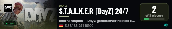 S.T.A.L.K.E.R [DayZ] 24/7 live status badge