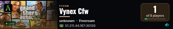 Vynex Cfw live status badge