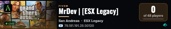 MrDev | [ESX Legacy] live status badge